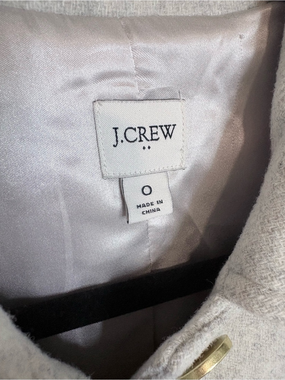 J.Crew Factory Lady Day Wool Blend Coat Heather Dusk Grey Size 0 - Picture 4 of 12